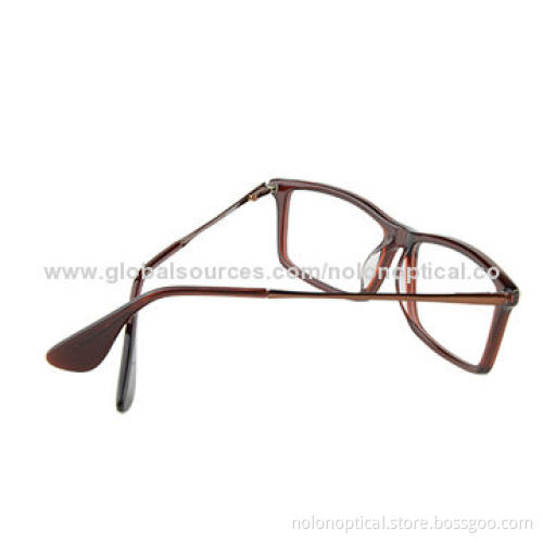 Fashion Acetate Retro Optical Frames for Unisex, with Burgundy, Logo Can be Printed